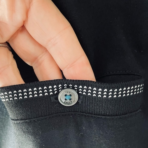 Ted Baker London Men's Black Soft Short Sleeve Pocket Polo Shirt Size 5 UK M US - Picture 5 of 12